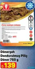 DÖNERŞAH DONDURULMUŞ PİLİÇ DÖNER 750 G